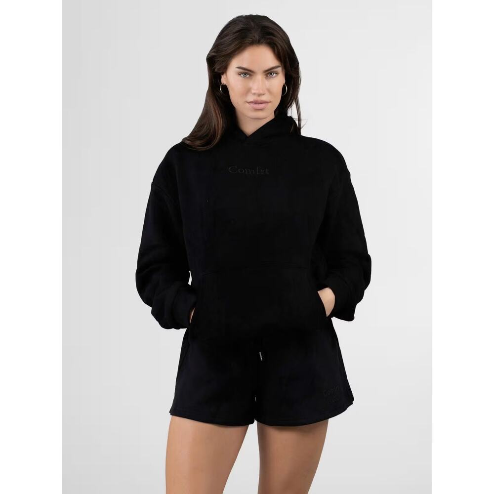 $180 NEW Comfrt Airplane Mode Travel Hoodie & Tranquil Shorts Set Large